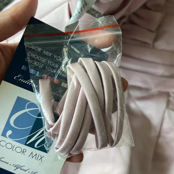 alfred angelo front bow satin strapless dress - Picture 5 of 9